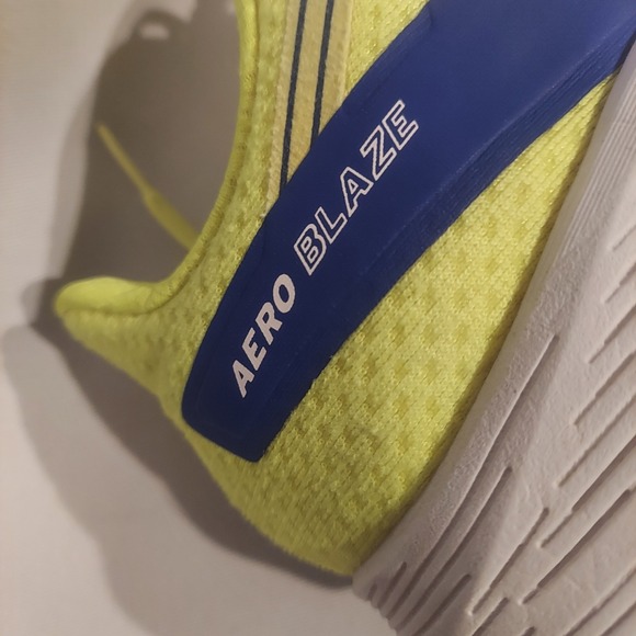 Salomon Mens Phosphor Yellow & Blue Aero Blaze Running Shoes Sneakers Size 9.5 - Picture 13 of 16